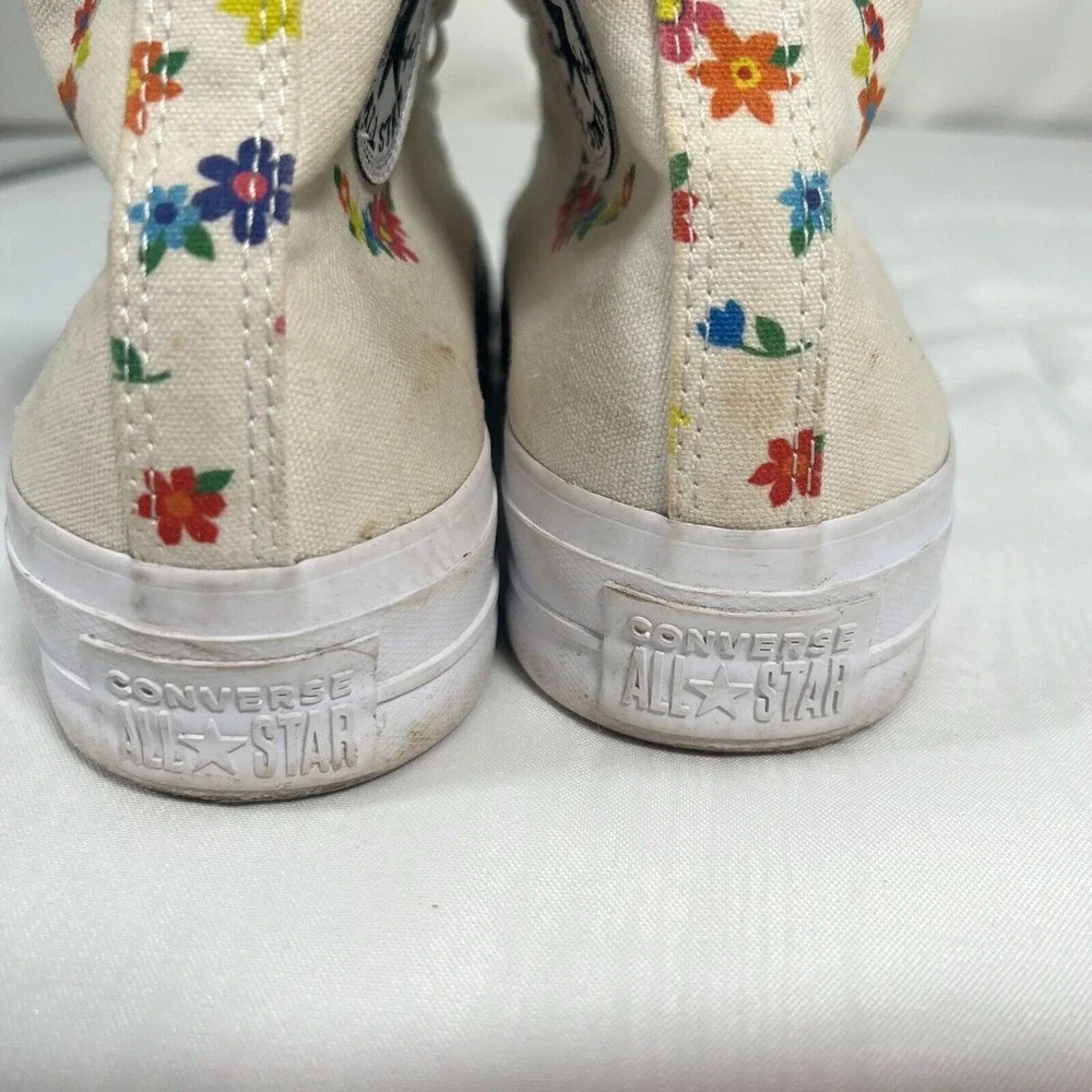 Converse Unisex High-Top Sneakers Floral Pattern Size 9/11 Multicolor Canvas‎